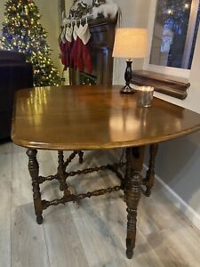 Antique Walnut Drop Leaf Table Very Good Condition