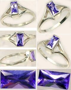 Tanzanite Ring Ct Vintage Flawless Purple Blue Kilimanjaro Tanzania Handcrafted