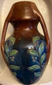 Torhout Ex Large Art Nouveau Earthenware Handle Vase