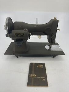 White Sewing Machine Rotary E 6354 Electric With Manual Untested Parts Or Repair