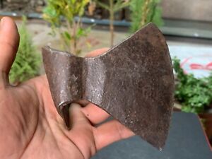 Antique Hand Forged Iron Axe Head Old Collectible Rare Hunting 4 Axe Blade
