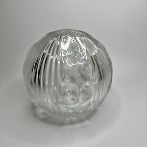 Victorian Heavy Cut Glass Crystal Newel Post Finial Boule D Escalier 4 5 