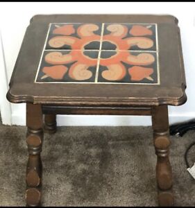 Catalina California Or Mission Arts Crafts Style Spanish Tile Top Side Table