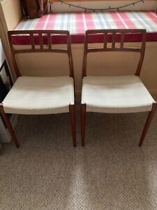 Niels Moller Mid Century Model 79 Dining Chairs Set Of 2