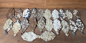 15 Sq Ft Antique Tin Ceiling Pieces Shabby Tile Chic Vtg Crafts 72 23a