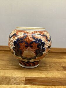 Antique Japenese Imari Jar Vase Koransha Orchid Mark Fukagawa Sei 19th Century