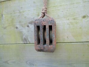 Rigging Rope Pulley Block Ship Wreck Style Wheel Maritime Nautical Bathroom
