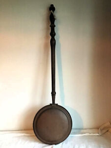 Very Large Antique Copper Bedpan Bed Pan Warmer 41 Long 