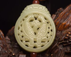 Chinese Antique Ming Dynasty Hetian Ancient Jade Hollow Carving Jade Pendants