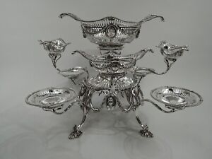 Thomas Pitts Basket Epergne Georgian Neoclassical English Sterling Silver 1774