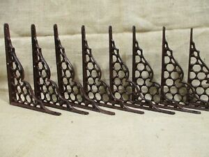 8 Cast Iron Large Antique Style Brackets Garden Braces Shelf Bracket Corbels