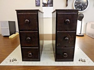 6 Drawers And Frames From 1920 Singer Treadle Sewing Machine Cabinet Dark Wood