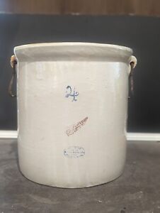 Red Wing 4 Gallon Stoneware Crock With Bale Handles