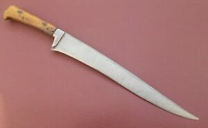 Indian Antique 19th Century Persian Made Of Wootz Ingot Kard Knife Dagger