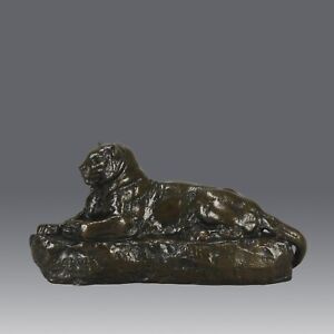 19th Century Bronze Study Entitled Panth Re De L Inde No 1 By Antoine Barye