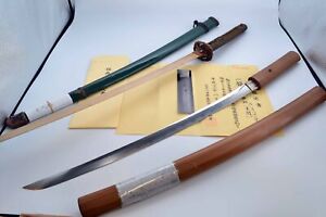 Wakizashi Japanese Sword Mumei Sue Seki Muromachi Period 54 9cm Sayagaki