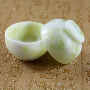 New Jade Cups Chinese Hand Carved Jade Tea Cups Natural Jade Small Tea Bowls