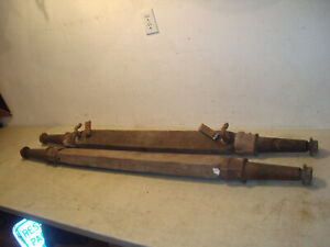 Pair Antique Horse Drawn Wagon Wheel Axle And Iron Hubs Vintage Western 1800s