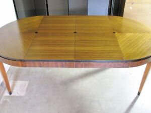 Spectacular Mastercraft Art Deco Dining Table Patterned Veneers 86 1960 S