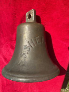 Antique Ship Bell Ss Sheaf Field 1877 Original Museum Piece Historical England