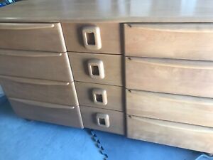 Heywood Wakefield Dresser Mid Century Modern Solid Maple