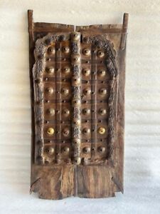 Antique Wooden Fine Hand Carved Door Old Iron Fitted Rajasthan Front Door