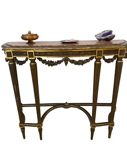 18th Century Fine Quality French Demilune Console Table