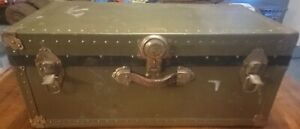 National Vulcanized Fibre Co Travel Trunk 1920 1930 S With Key 