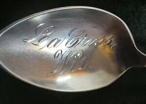Sterling Silver Souvenir Spoon La Crosse Wisconsin 5 1 2 Inches