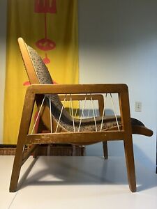 Drexel Edward Wormley Mid Century Modern Scoop Lounge Armchair Chair