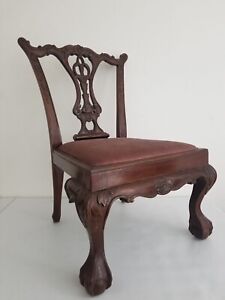 Elegant Antique Chippendale Chair Cabriole Legs Claw And Ball Feet 1750s 26 
