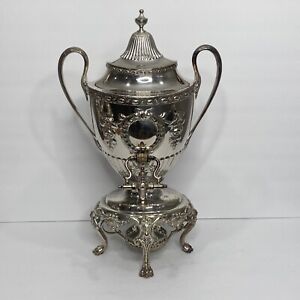 Reed Barton Silverplate Coffee Tea Hot Water Urn Samovar 18 Antique Repousse