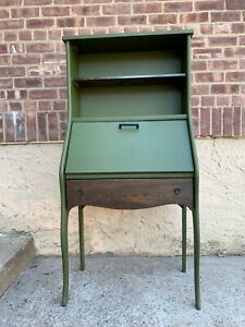 Winsor Green Antique Secretary Vintage Desk