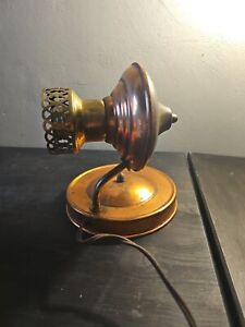 Antique Brass Wall Light Fixture Tested And Working