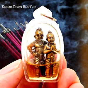 Kuman Thong Rak Yom Lp Tae Amulet Thai Talisman Magic Wealth Luck Charm Gambling