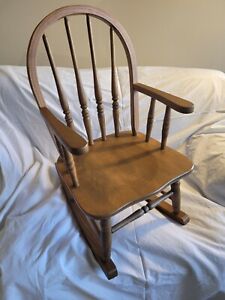 Children S Wood Rocking Chair Brown 26 Tall Castle Rock Co Local Pickup Only