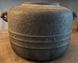 Antique Japanese Tea Ceremony Cast Iron Chagama Kama Kettle Pot