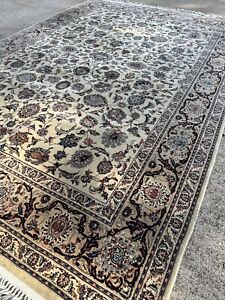 Antique Rug Hand Knotted Oriental Carpet Naeen 6 1 X9 