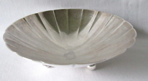 Tiffany Sterling Silver Ribbed Round Footed Bowl
