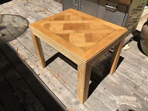 Mid Century Modern Parquet End Table By Lane