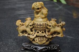 Chinese Carved Stone Incense Burner Price Reduced