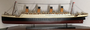 Titanic Ship Model Wooden Certificate Of Authenticity 32 Coa Museum Quality 