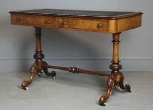 A Victorian Walnut Library Table