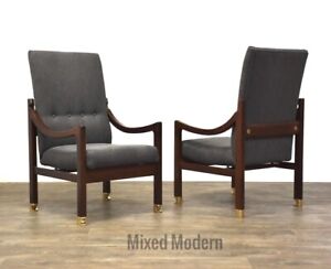 Ib Kofod Larsen Megiddo Lounge Chairs A Pair