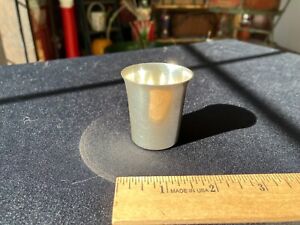 Vintage Shot Jigger Cup Goblet Glass S Kirk Son Sterling Silver No Mono 254