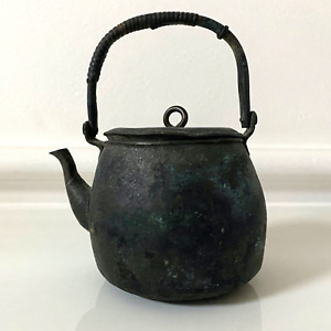Vintage Japanese Miniature Metal Teapot Japan Tea Kettle