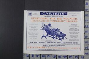 1915 Medical Carters Furniture Bed Table Bath Chair Pain Relief Ad Dy026