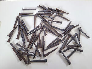 75 Vintage 2 Square Nails Nos Rusty