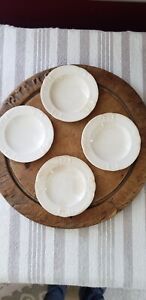 Antique Knowels Taylor Knowels White Ironstone Butter Pats Four Great