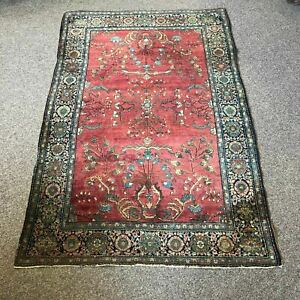 Fine Antique Farahan Sarouk Carpet 4 By 6 4 